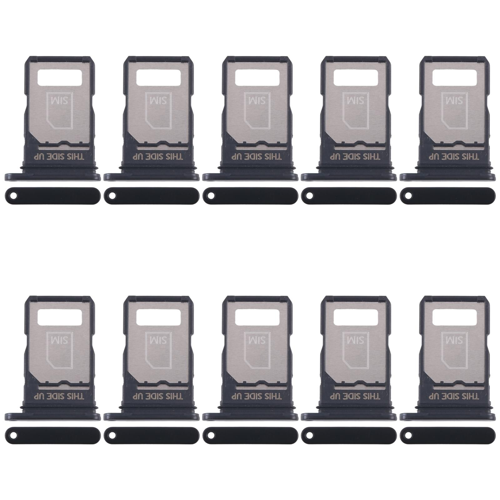 For Motorola Edge 40 Neo XT2307-1 10pcs SIM Card Tray  Black