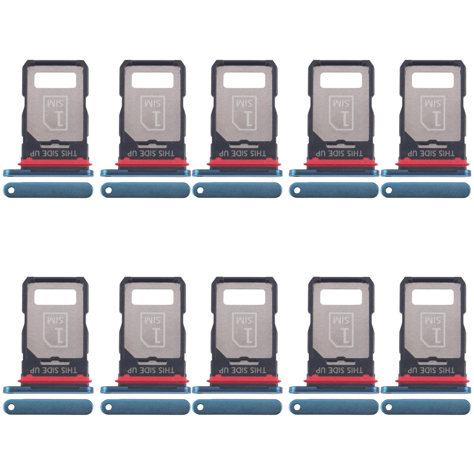 For Motorola Edge 40 Neo XT2307-1 10pcs SIM Card Tray  Blue