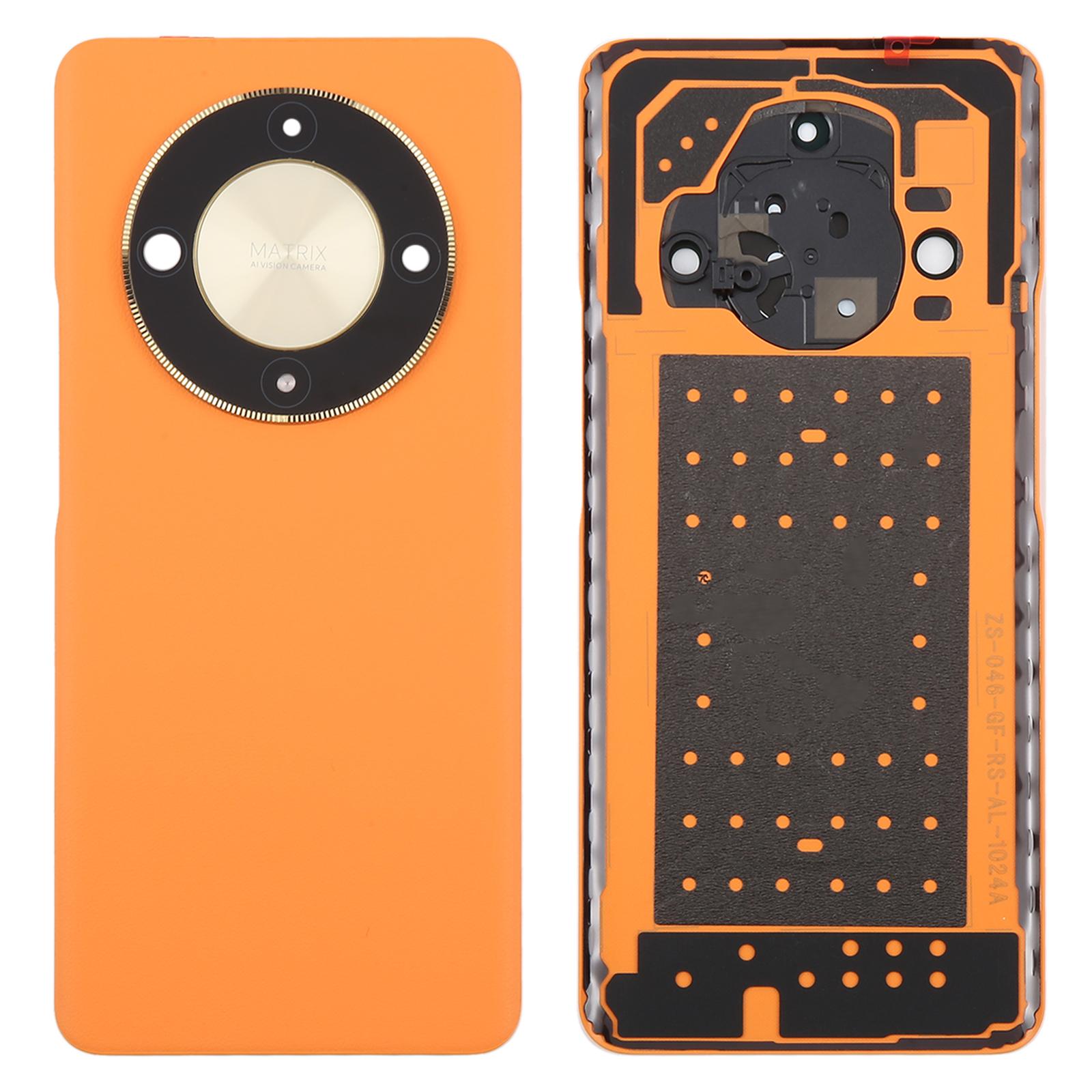 For Honor X9b Back Cover with Camera Lens Cover Orange