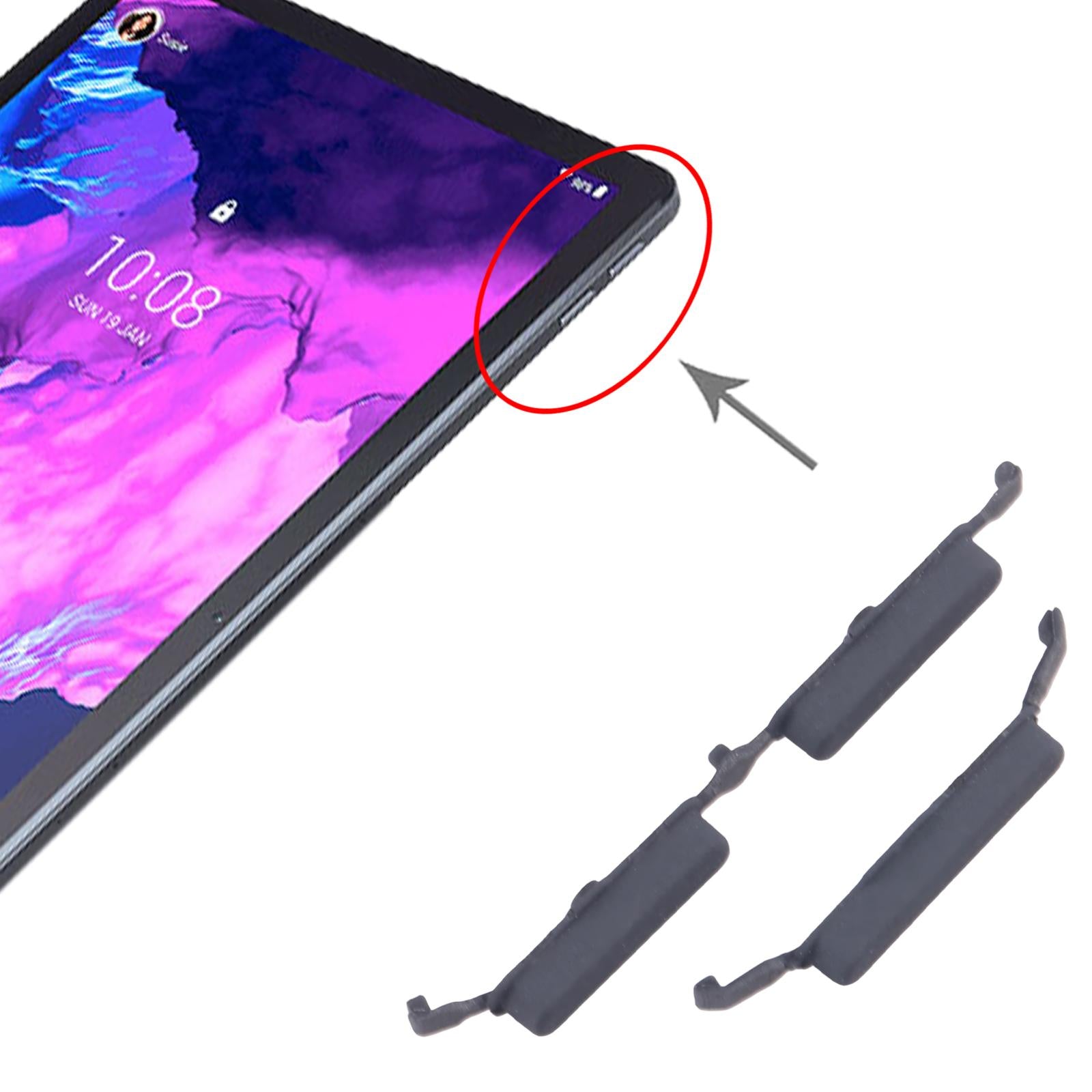 For Lenovo Tab P11 TB-J606F Power Button and Volume Control Button  Black