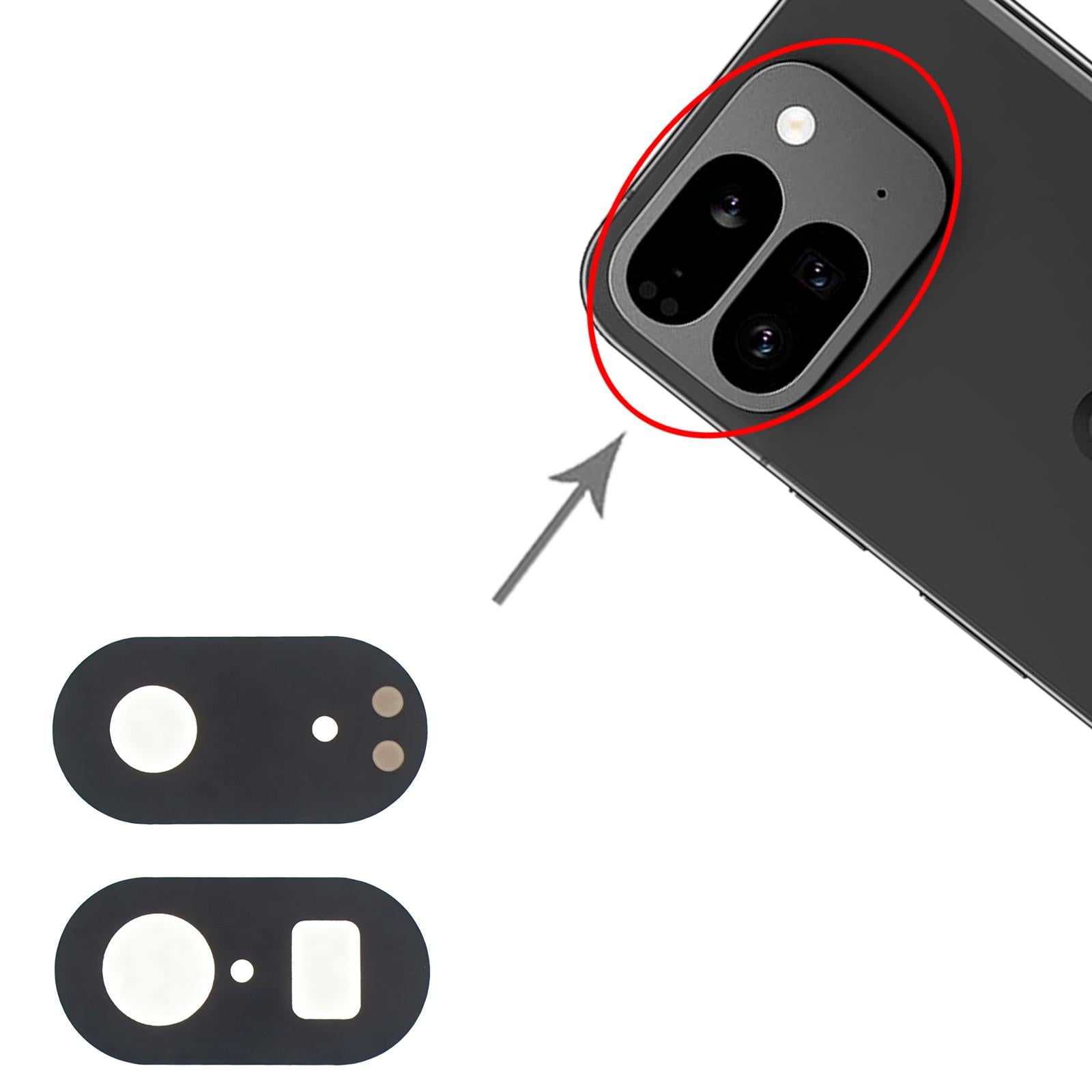 For Google Pixel 9 Pro Fold Back Camera Lens