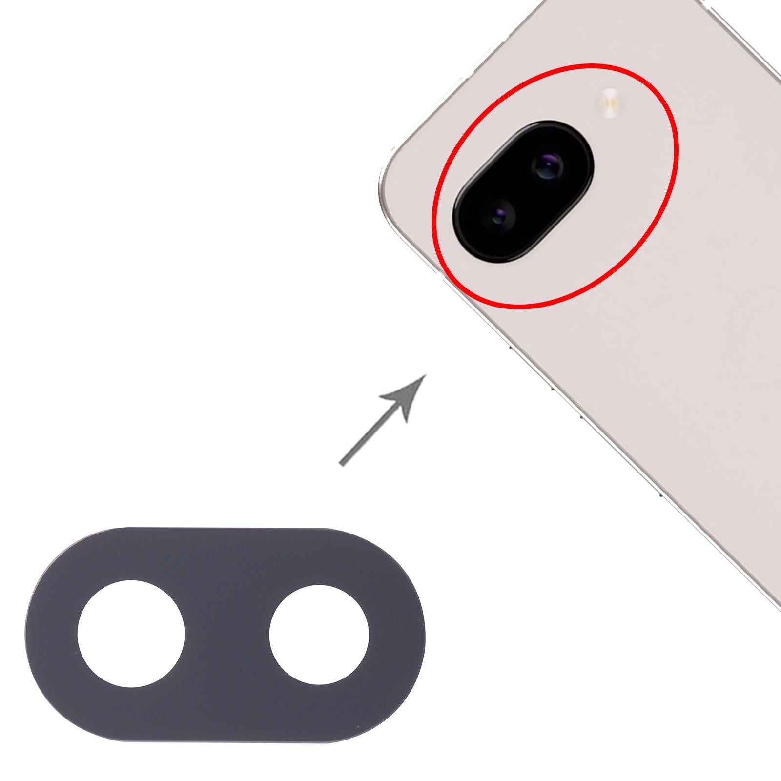 For Google Pixel 9A 10pcs Back Camera Lens