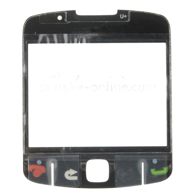 For BlackBerry 8520 Front Screen Outer Glass Lens Black