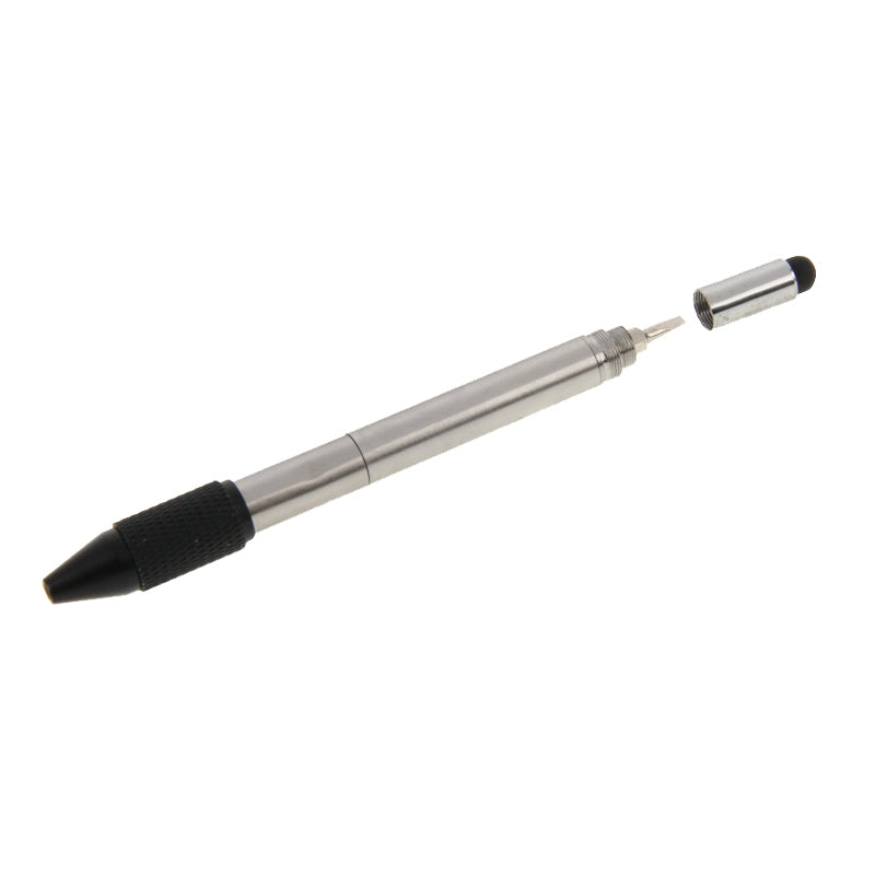 7 in 1 Metal Multifunction Touch Pen Ball Pen Screwdriver Ruler with Currency Detecting Function