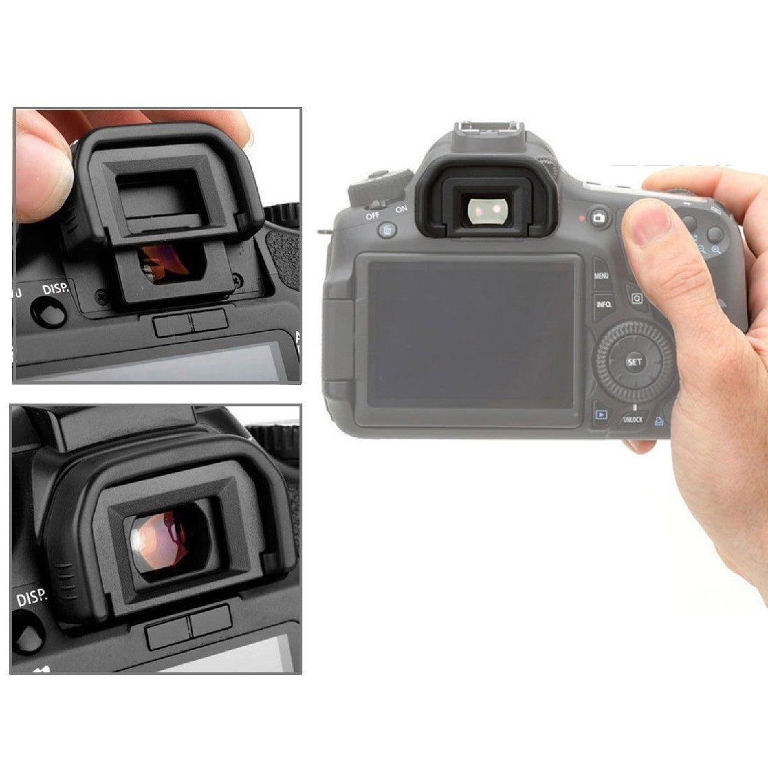 Eyecup EB for Canon EOS 5D Mark II / 5D / 6D / 70D / 60D / 60Da / 50D / 40D / 80D Black