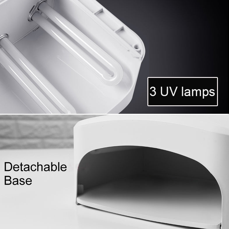 220V 36W Gel Curing UV Lamp, Phone Repair Solidifying Equipment, Nail Dryer with 3pcs UV Bulbs, EU Plug White