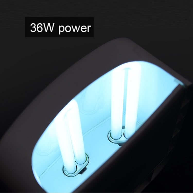 220V 36W Gel Curing UV Lamp, Phone Repair Solidifying Equipment, Nail Dryer with 3pcs UV Bulbs, EU Plug White