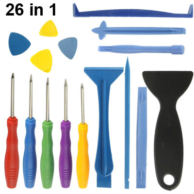 26 in 1  Versatile Screwdrivers + Opening Tools Professional Disassembly Repairing Tool for Mobile Phones