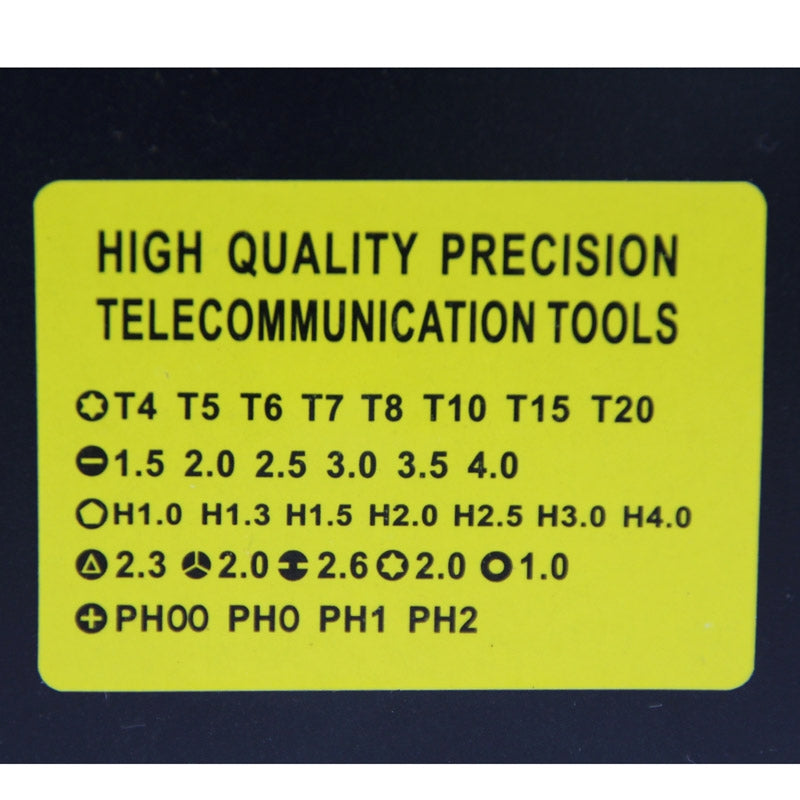 30 in 1 Precision Telecommunication Tools Set with Flexible Extension for Electronics Repair