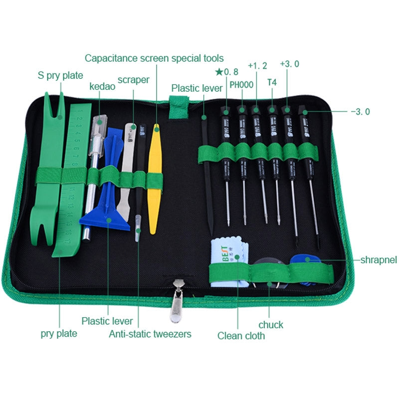 BST-112 22 in 1 Profession Multi-purpose Repair Tool Set for Mobile Phone / Lap Computer