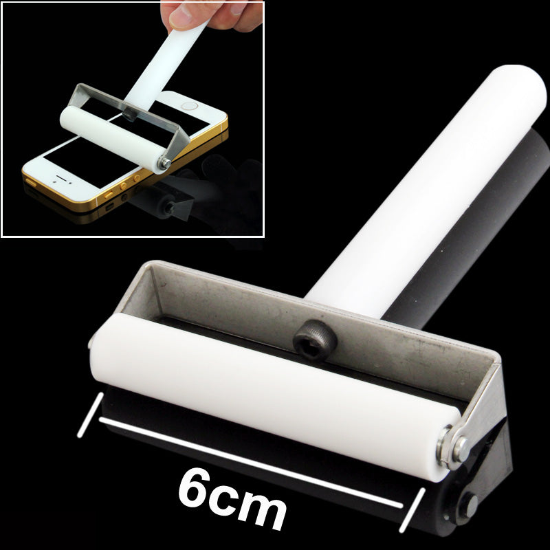 6cm Manual Dust Remove Silicone Roller for iPhone 5 & 5C & 5S / Galaxy S IV mini / i9190 / i9192 White
