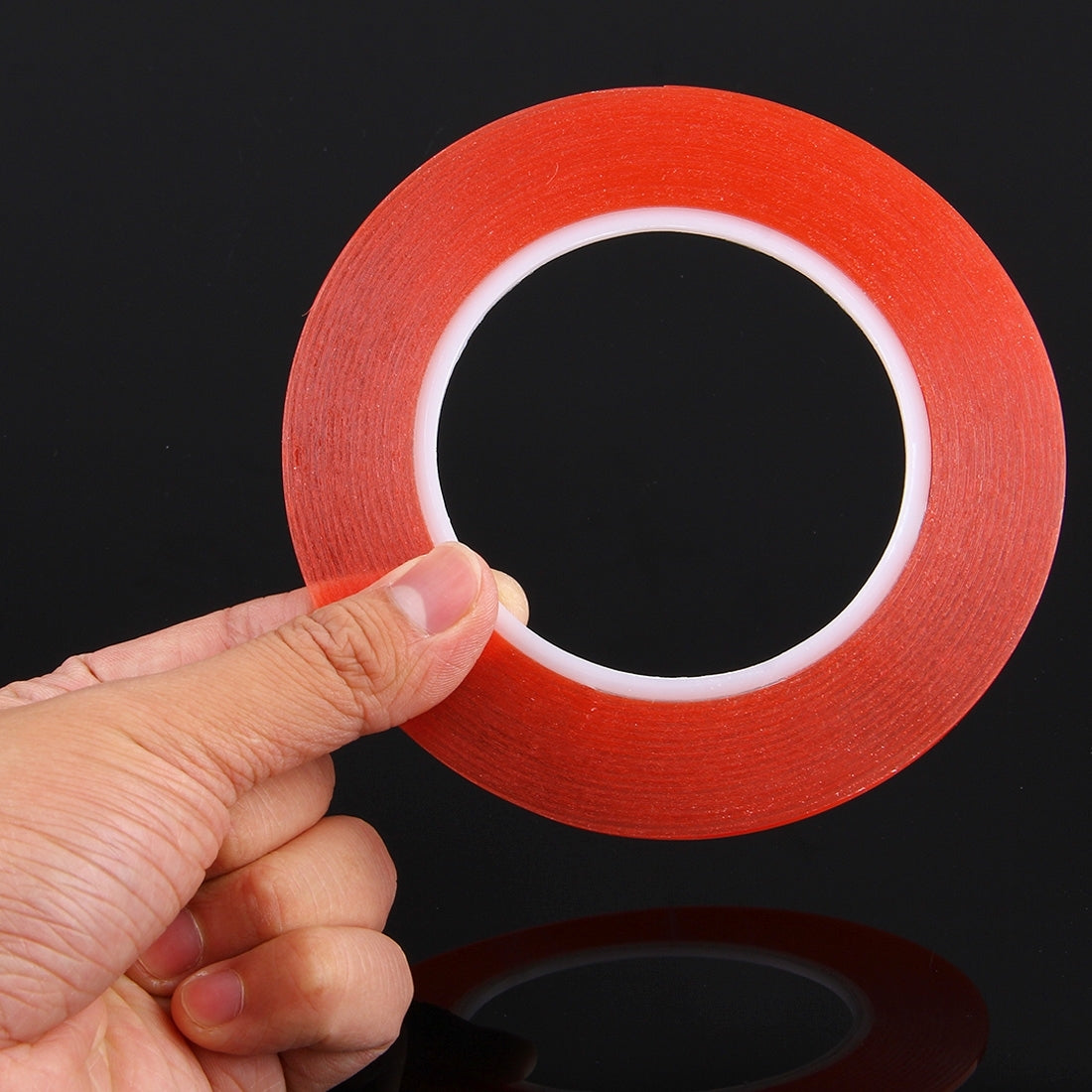 2mm Width Double Sided Adhesive Sticker Tape for iPhone / Samsung / HTC Mobile Phone Touch Panel Repair,  Length: 25m  Red