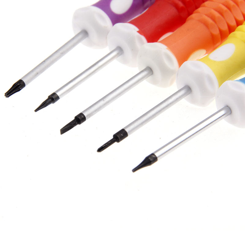880, 5 in 1 Precision Telecom Tools Screwdrivers Sets for Apple iPhone / Blackberry Other Mobile Phone