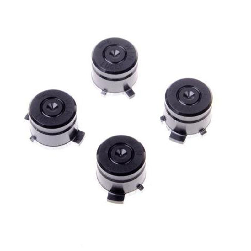 Aluminum Metal Buttons for PS4 9mm Mod Kits Bullet Black