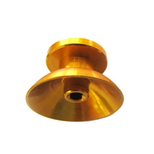 2 PCS Aluminium Humbsticks Thumb Joysticks 3D Cap Shell Mushroom Caps for PS4 Gold