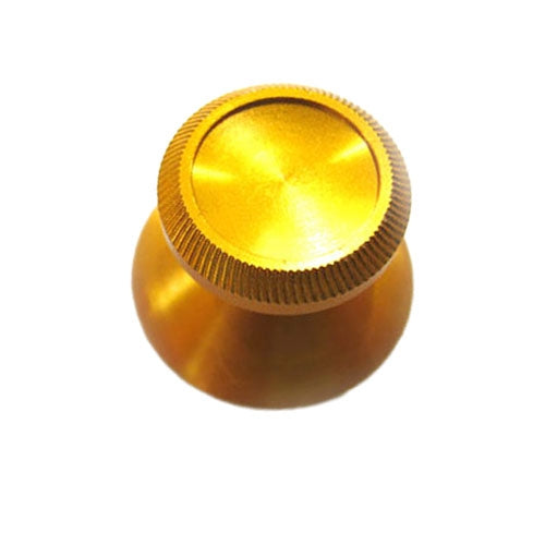 2 PCS Aluminium Humbsticks Thumb Joysticks 3D Cap Shell Mushroom Caps for PS4 Gold