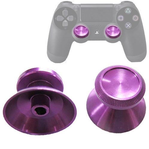 2 PCS Aluminium Humbsticks Thumb Joysticks 3D Cap Shell Mushroom Caps for PS4 Purple