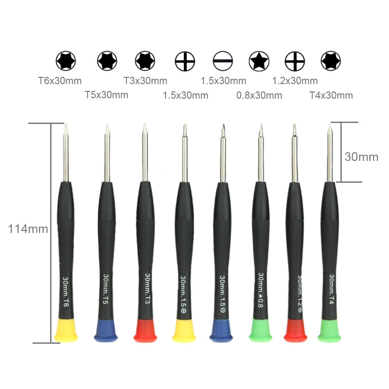 8 in 1 30mm Screwdriver Tools Kit