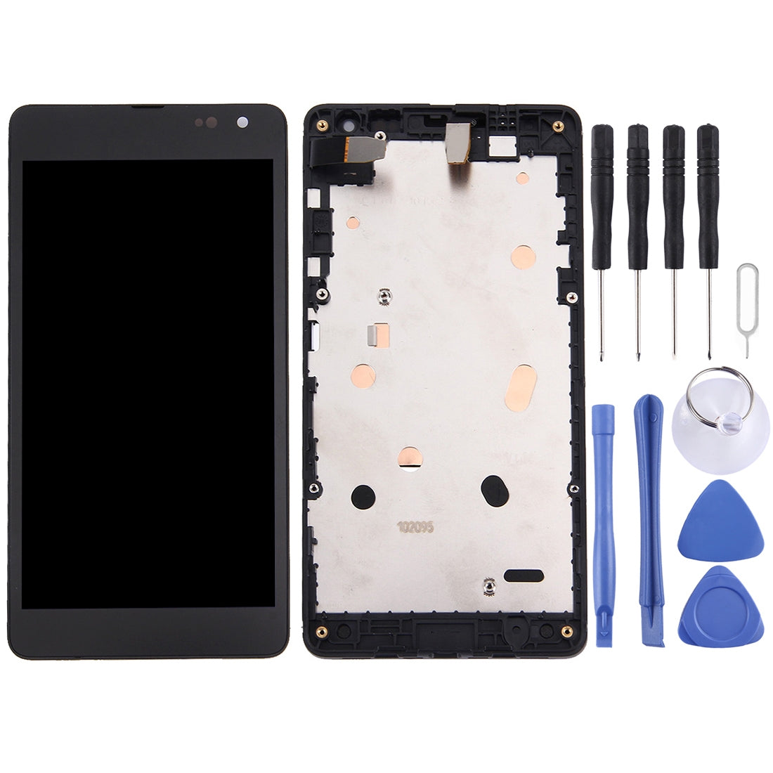 3 in 1 for MicroLumia 535 2C  LCD + Frame + Touch Pad Digitizer Assembly