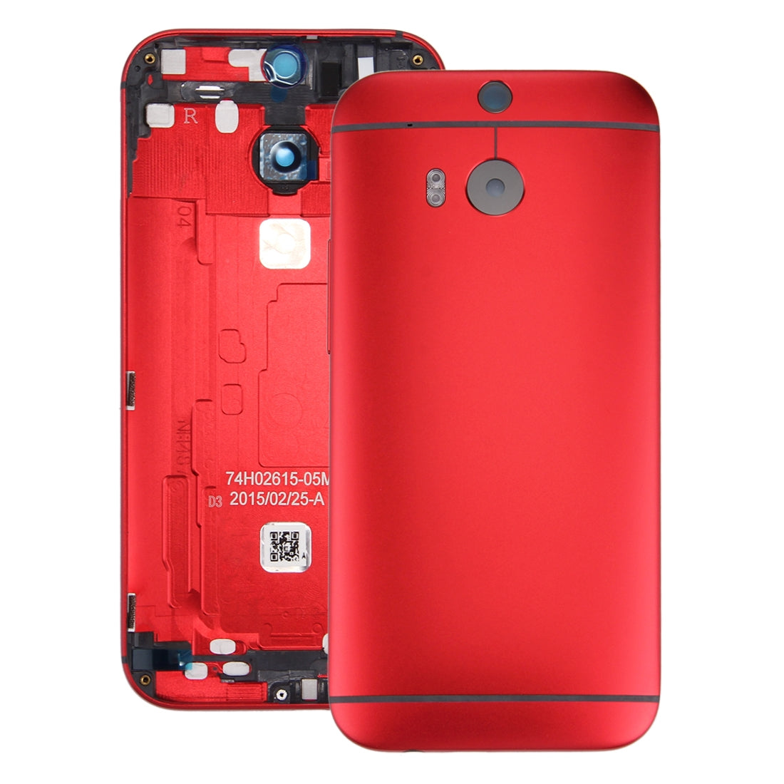 Back Housing Cover for HTC One M8 Red
