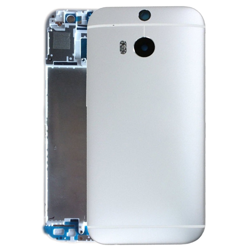 Back Housing Cover for HTC One M8 Silver