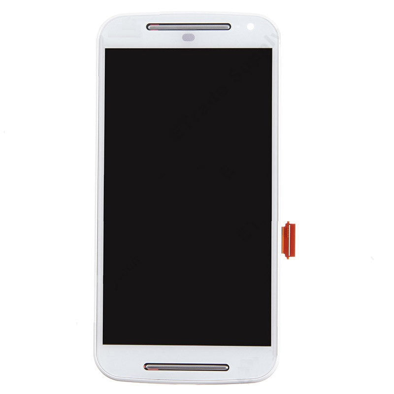 3 in 1  LCD + Frame + Touch Pad Digitizer Assembl for Motorola Moto G2 White