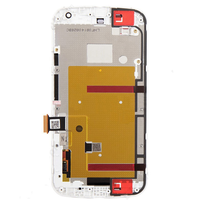 3 in 1  LCD + Frame + Touch Pad Digitizer Assembl for Motorola Moto G2 White