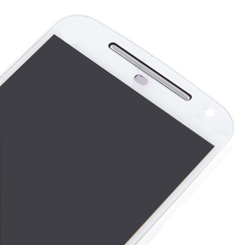 3 in 1  LCD + Frame + Touch Pad Digitizer Assembl for Motorola Moto G2 White