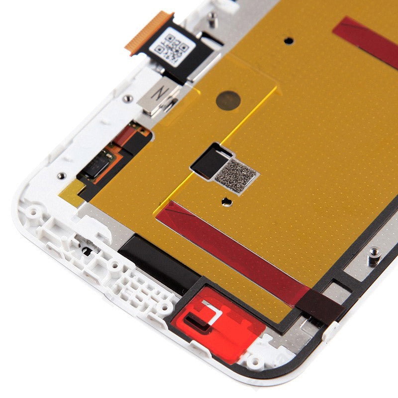 3 in 1  LCD + Frame + Touch Pad Digitizer Assembl for Motorola Moto G2 White