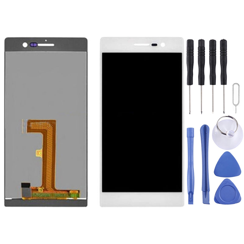 2 in 1 for Huawei Ascend P7  LCD + Touch Pad Digitizer Assembly White