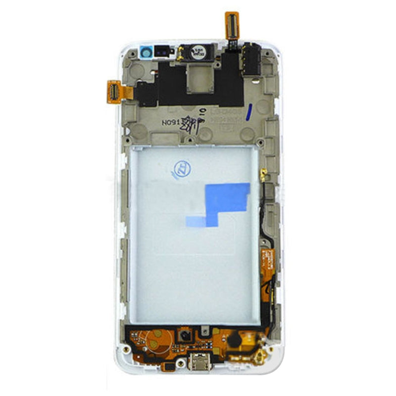 for LG L90 / D405 / D415  LCD + Touch Panel Digitizer Assembly with Frame White