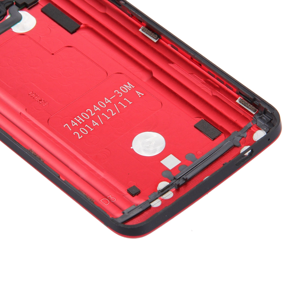Back Housing Cover for HTC One M7 / 801e Red