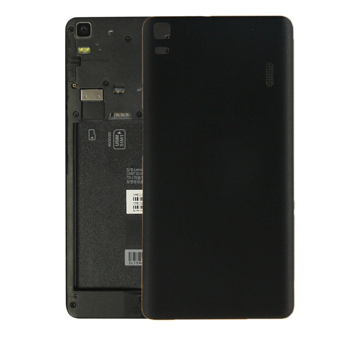 For Lenovo K3 Note / K50-T5 / A7000 Turbo Battery Back Cover Black