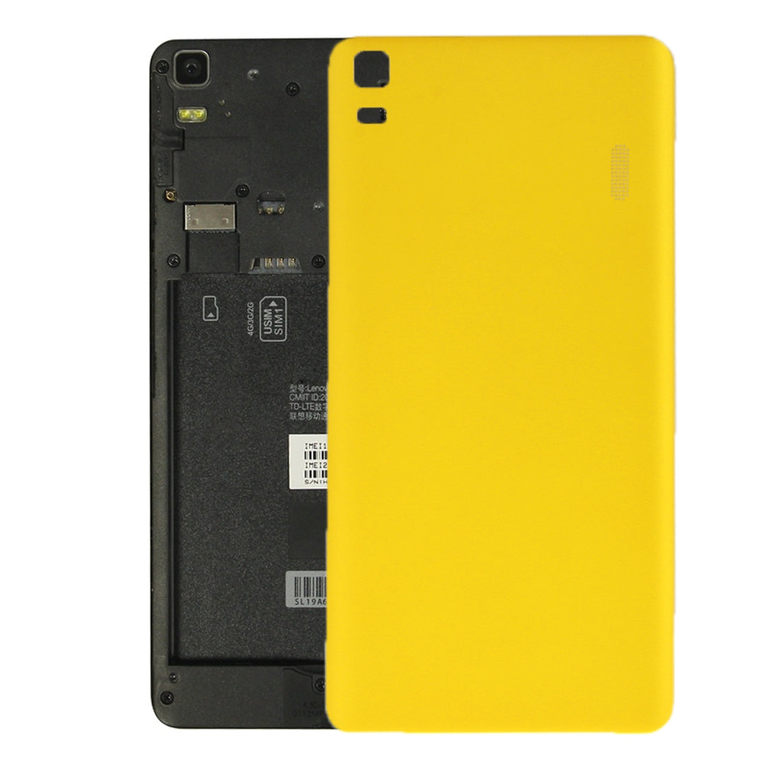 For Lenovo K3 Note / K50-T5 / A7000 Turbo Battery Back Cover Yellow