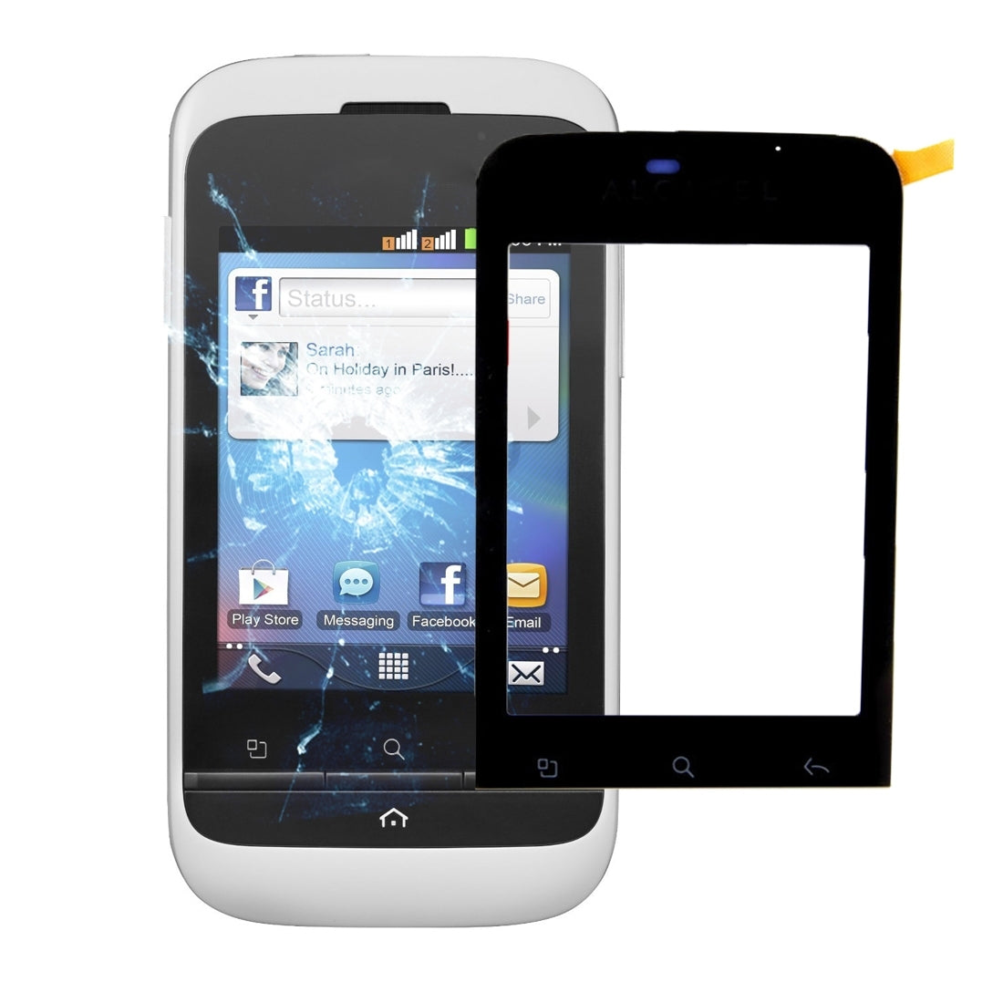For Alcatel One Touch 903 Touch Panel  Black