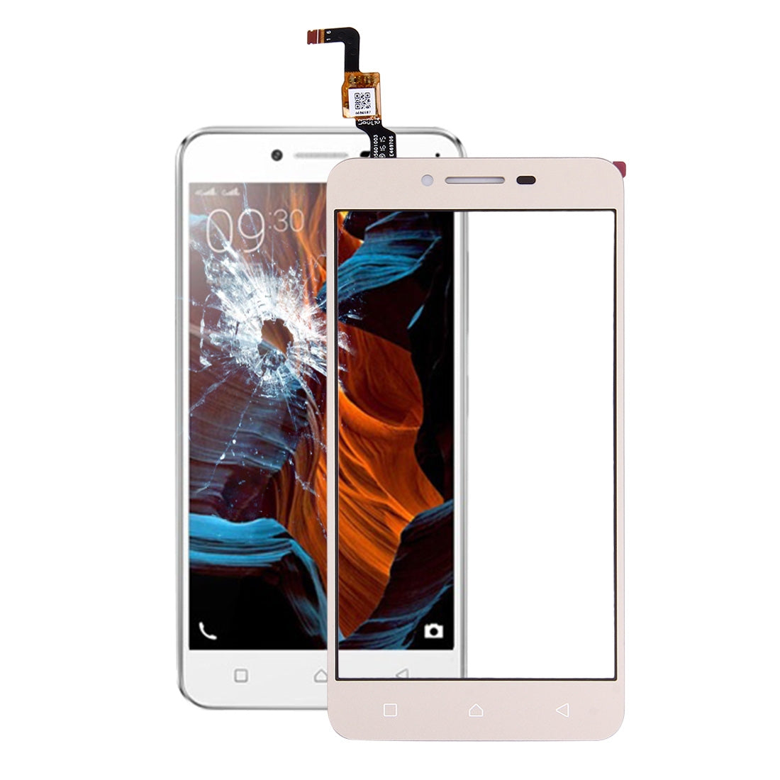 For Lenovo Lemon 3 Touch Panel Gold
