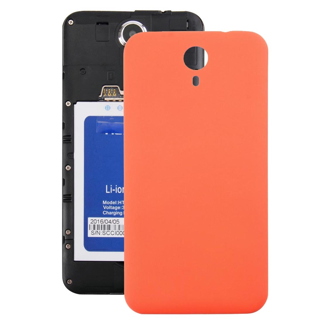 For HT3 PRO Battery Back Cover with Side Button Orange