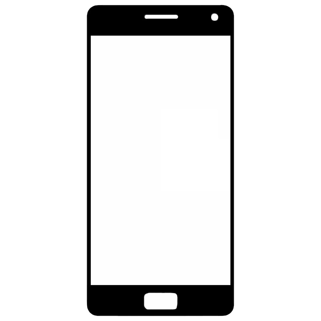 For Lenovo ZUK Z2 Pro Front Screen Outer Glass Lens Black