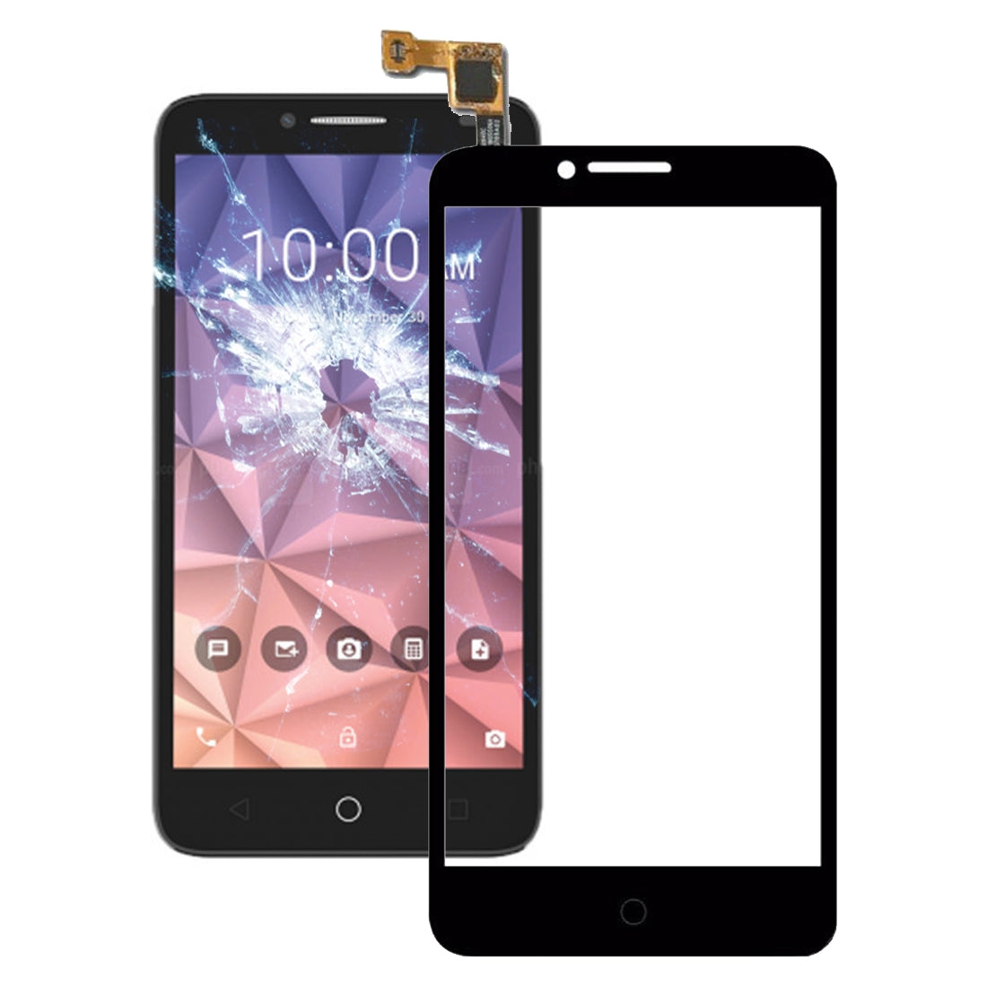 For Alcatel One Touch Fierce XL Touch Panel  Black