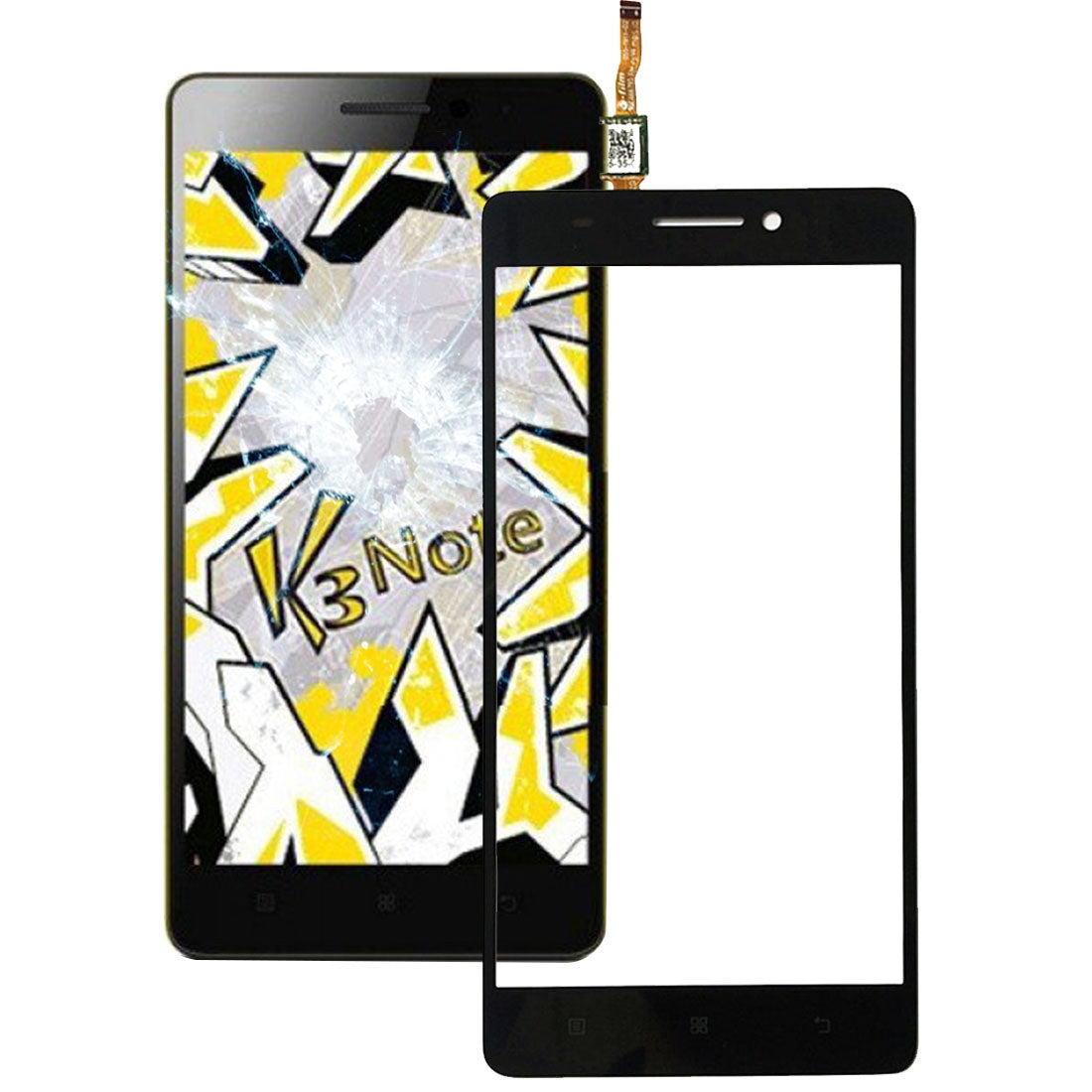 For Lenovo K3 Note Touch Panel Black
