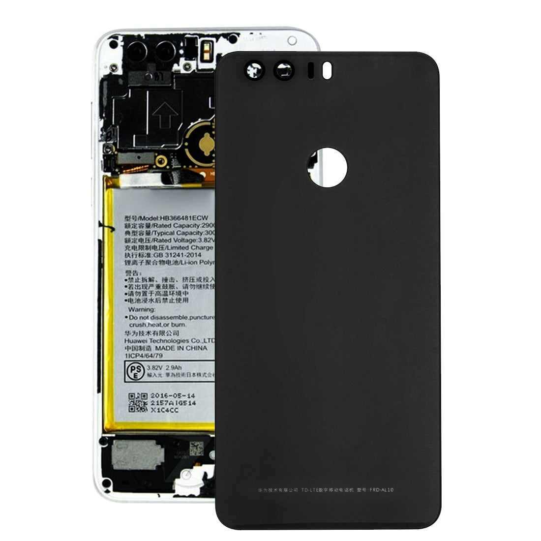 Battery Back Cover for Huawei Honor 8 Black