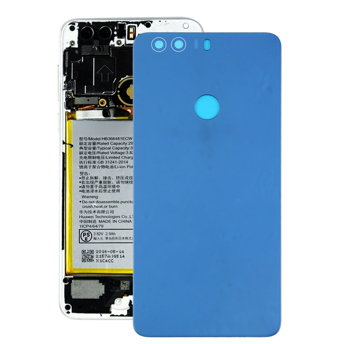 Battery Back Cover for Huawei Honor 8 Blue