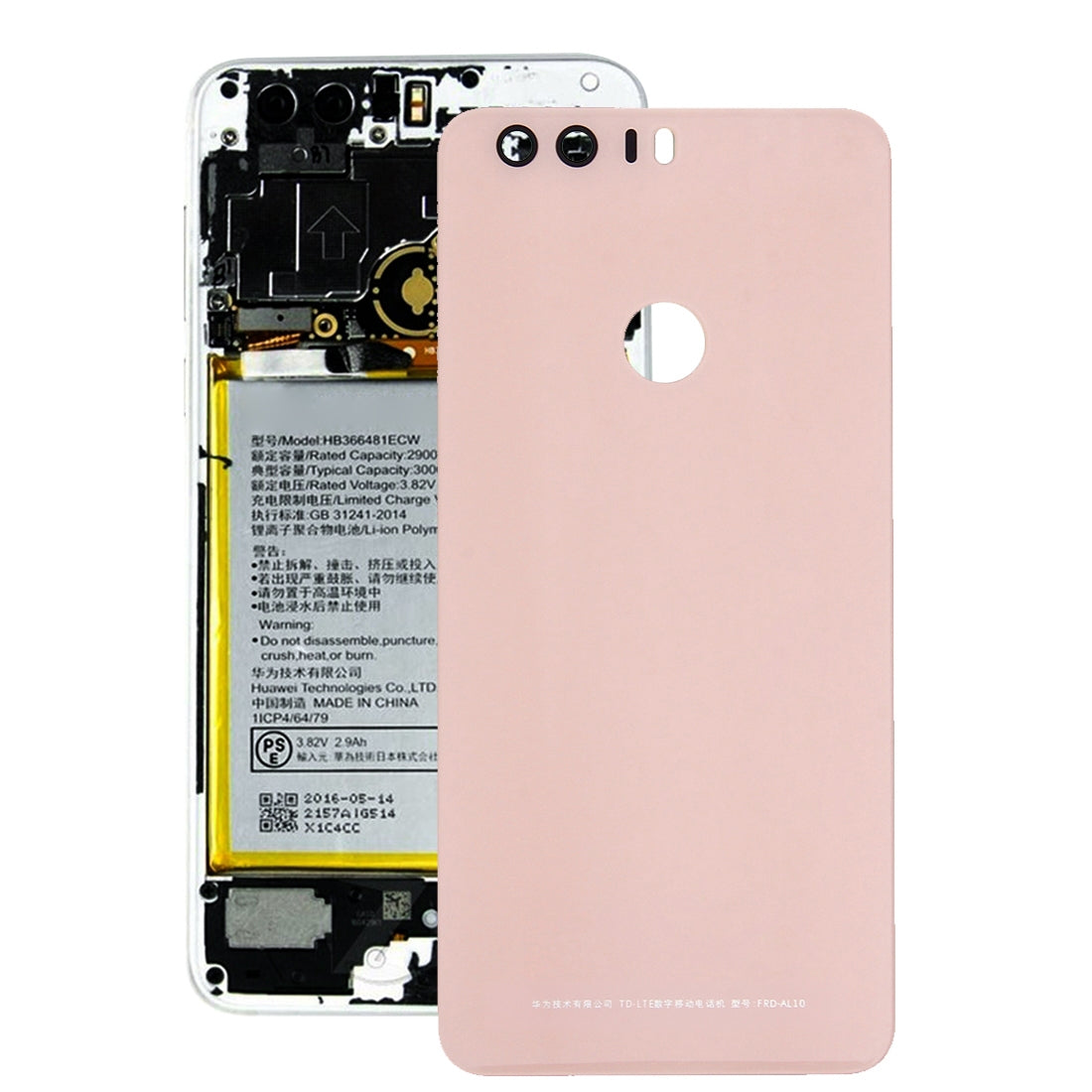 Battery Back Cover for Huawei Honor 8 Pink