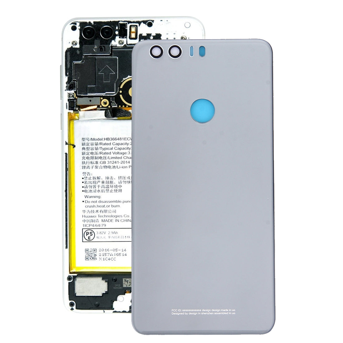 Battery Back Cover for Huawei Honor 8 Grey