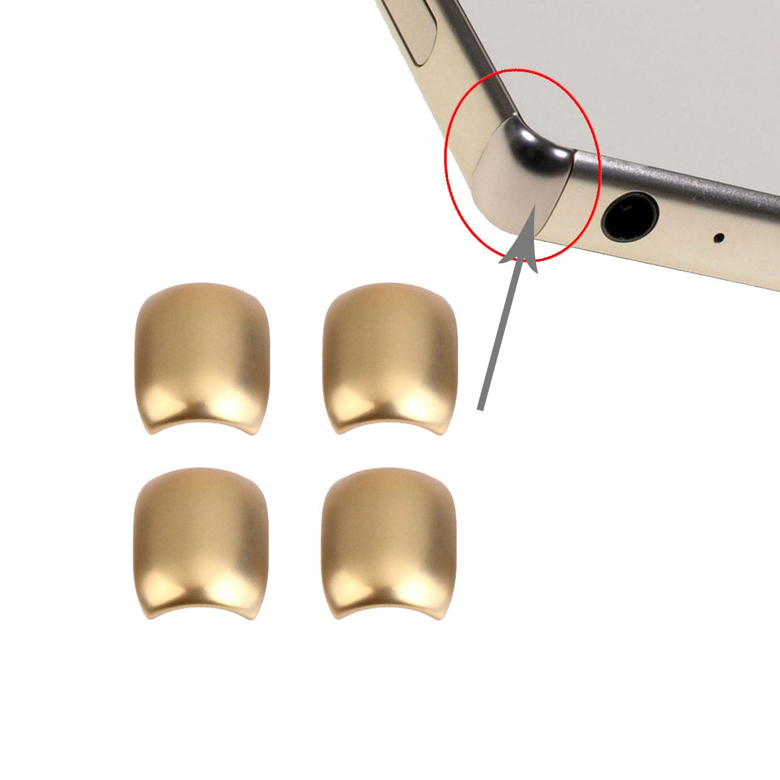 4 PCS for Sony Xperia Z5  Front Bezel Edge Gold