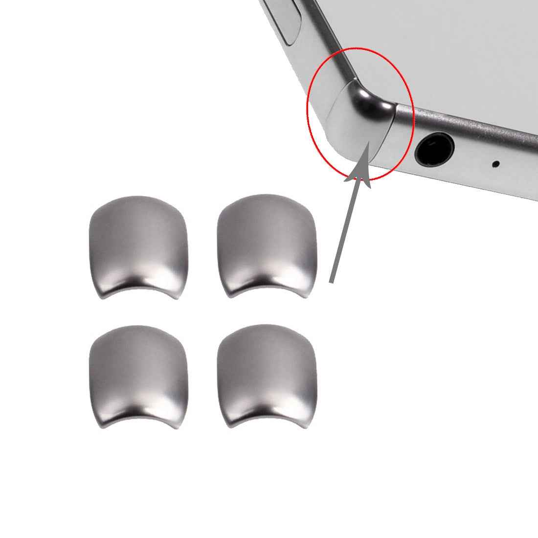 4 PCS for Sony Xperia Z5  Front Bezel Edge Silver