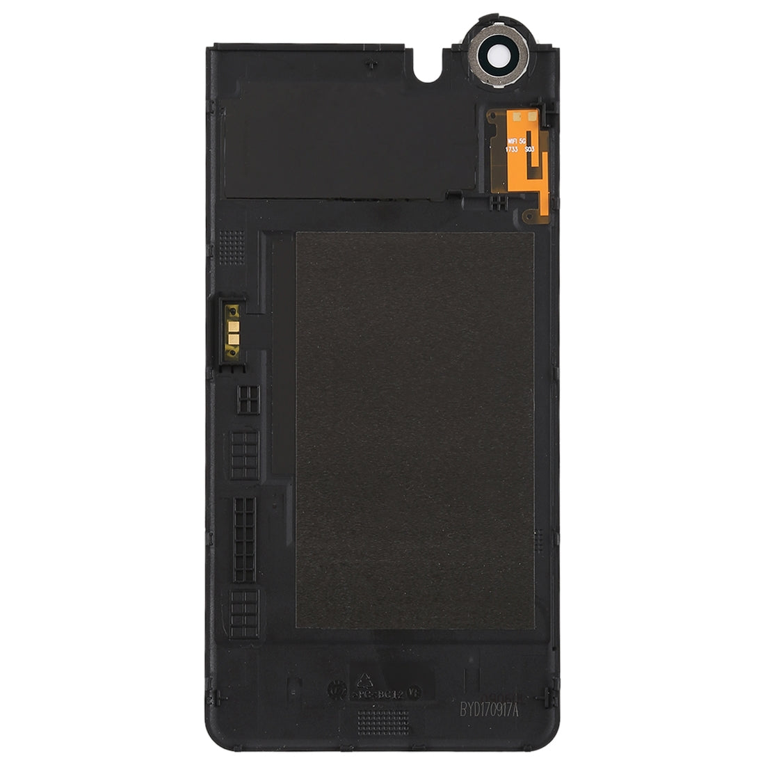 Back Cover with Camera Lens for Blackberry Keyone Black
