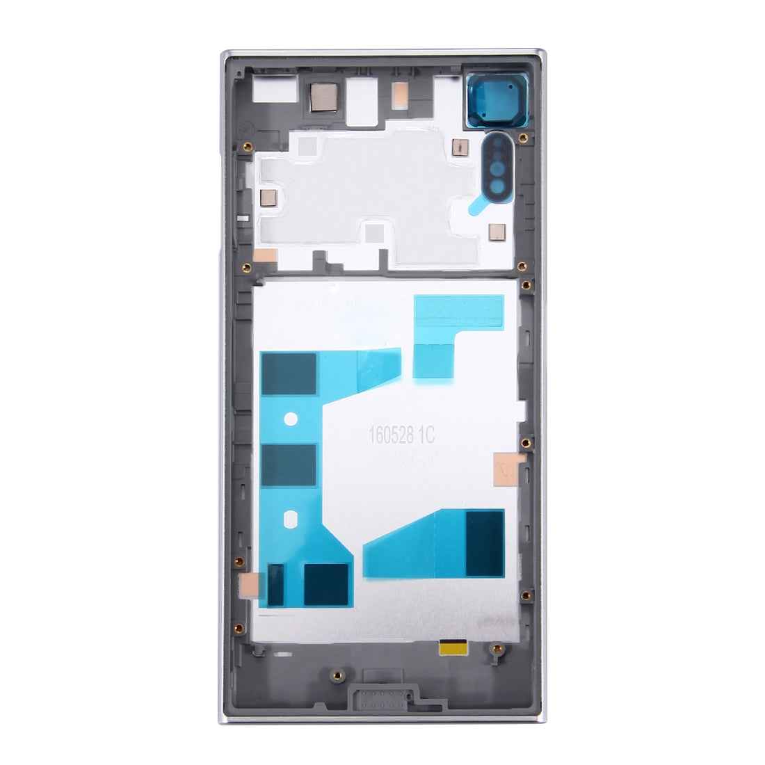 Back Battery Cover + Back Battery Bottom Cover + Middle Frame for Sony Xperia XZ Silver