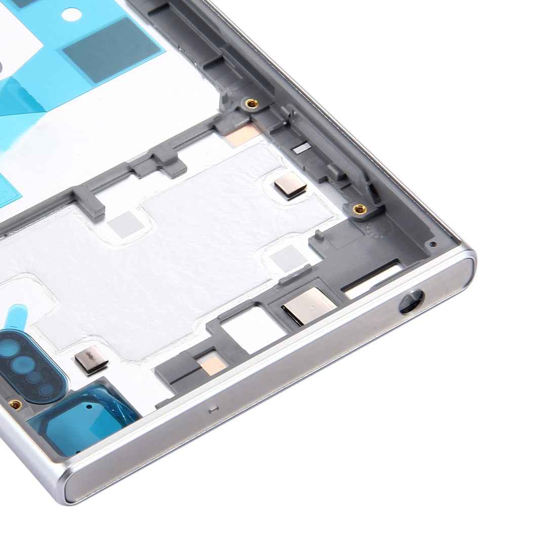 Back Battery Cover + Back Battery Bottom Cover + Middle Frame for Sony Xperia XZ Silver