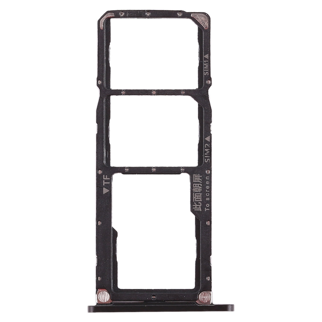 2 x SIM Card Tray / Micro SD Card Tray for Huawei Honor 8X Max  Black